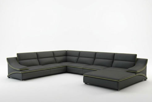 Leather sofa couch living landscape corner sofa corner set modern design sofa with USB