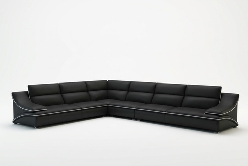 Leather sofa couch living landscape corner sofa corner suite modern design sofa USB A1160