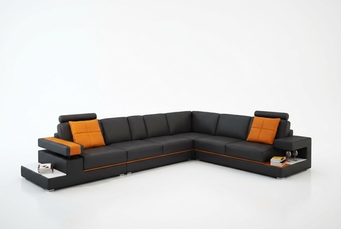 Leather sofa couch living area corner sofa corner set design modern sofa 5041