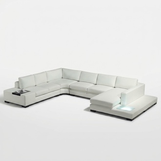 Leather sofa couch living landscape corner sofa corner set modern design sofa with USB