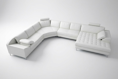 Leather sofa couch living landscape corner sofa corner set modern design sofa with USB