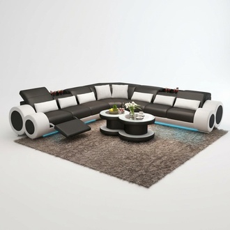Leather sofa couch living landscape design corner sofa corner set design sofa relax USB