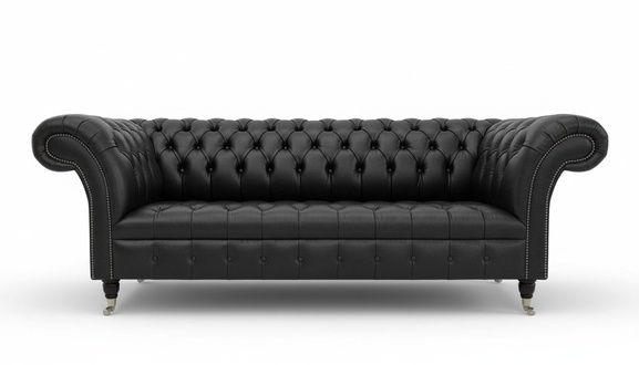 Leather sofa sofa couch set 3 seater sofas couches Chesterfield leather upholstery