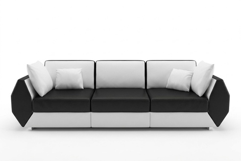 Leather Sofa Couch Sofa Set 3+3 Seater Modern Design Sofa Set USB New