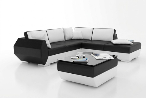 Leather sofa couch sofa set new corner sofa corner set modern design sofa R7002B