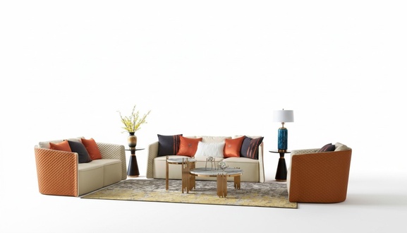 Leather Sofa Couch Upholstery 5pcs Living Room Set Couches Set Upholstery