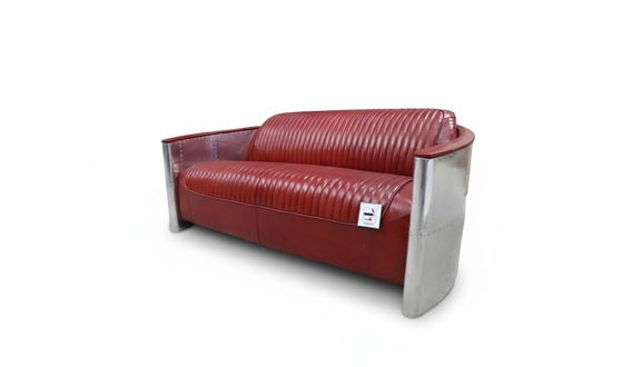 Leather Sofa Couch Upholstery Sofa Aluminum Three Seater Vintage Luxury Furniture Sofas New