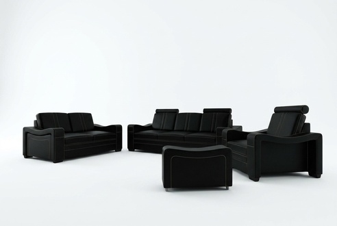 LEATHER SOFA 3+2+1 SOFA COUCH SET UPHOLSTERED FURNITURE DESIGN SOFA SOFA SET NEW