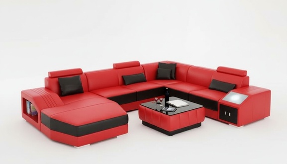 Leather sofa designer sofa corner sofa U shape modern sofa leather sofa corner sofa upholstery