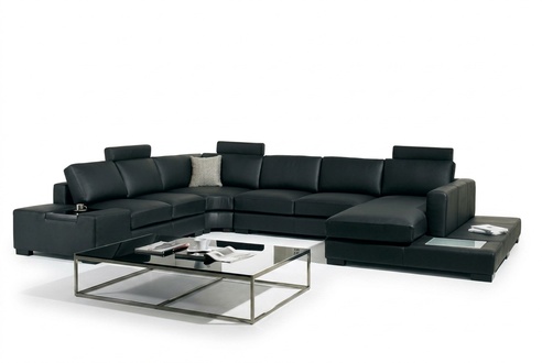 Leather Sofa Designer Sofa U Shape Living Landscape Couch Upholstery Corner Sofa Set New