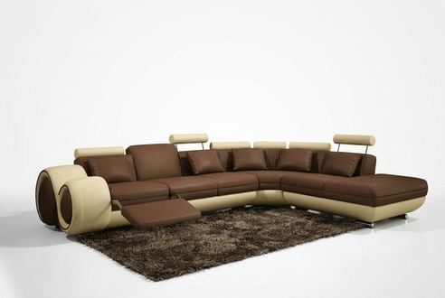 LEATHER SOFA LEATHER COUCH CORNER SOFA SET SOFA COUCH LIVING LANDSCAPE Berlin V NEW