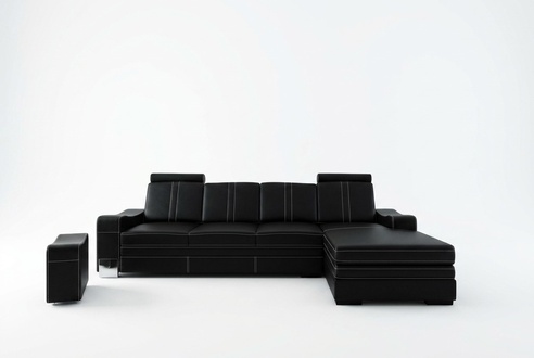 LEATHER SOFA LIVING ROOM LANDSCAPE CORNER SOFA NEW SET SOFA XXL LEATHER COUCH LEATHER CORNER SOFA!