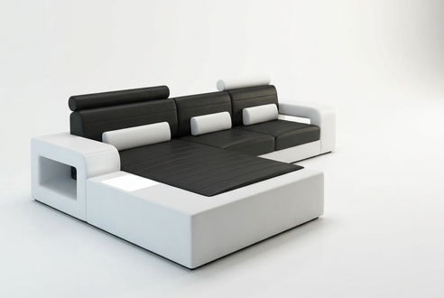 LEATHER *MOD H2209 BETA* CORNER COUCH SET LEATHER SOFA NEW SOFA SET CORNER SOFA