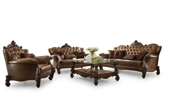 Leather Sofa Set 3+1+1 Seater Set Upholstery Sofa Couch Designer Sofa