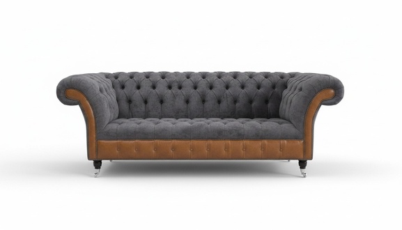 Leather sofa sofa textile couch upholstery sofas couches Chesterfield fabric furniture new