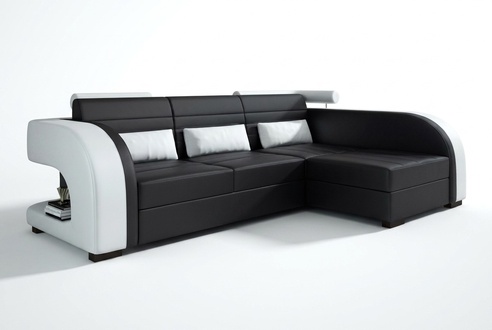 Leather sofa upholstery corner sofa living landscape upholstered corner couch sofa Bergamo