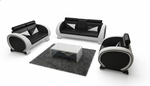 Leather sofa USB design set 31 seats upholstered sets couches sofa set new