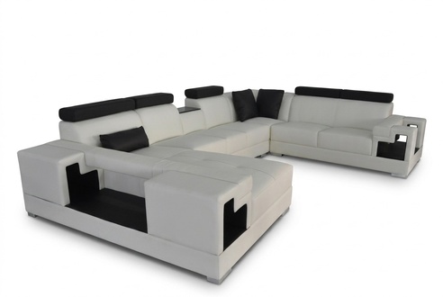 Leather sofa with USB corner sofa living area sofas couches set modern design