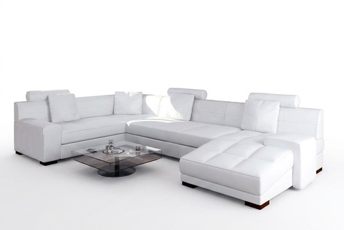 Leather sofa with USB living landscape corner sofa corner suite modern design sofa A1111