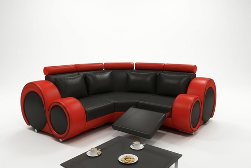 LEATHER SOFA with USB DESIGN CORNER SOFA BERLIN SOFA SET UPHOLSTERY Custom-made New