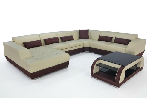 Sofa + USB upholstery designer sofa U living area leather sofa couches sofas textile