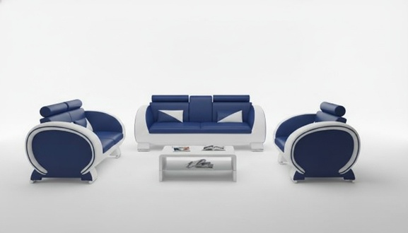 Leather sofa with USB leather set 3+2+1 upholstery set leather couch set VIGO