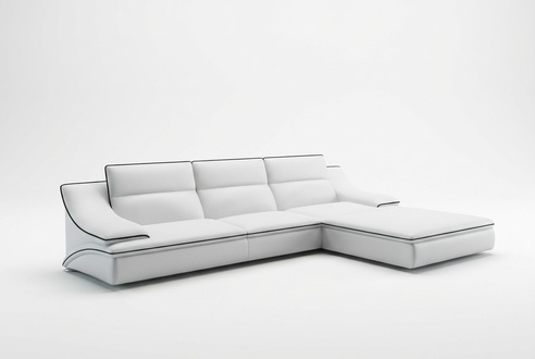 Leather sofa with USB, corner sofa living landscape, modern design corner set sofa A1160C.