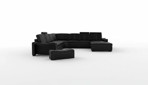 Leather sofa with USB living area corner sofa new set sofa XXL leather sofa couch