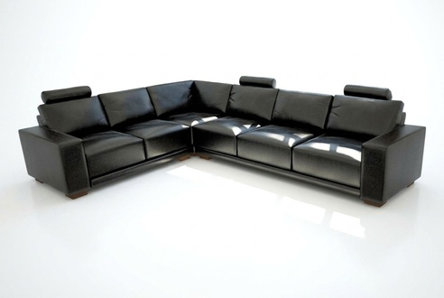 Leather sofa with USB living area corner sofa corner set modern design sofa A1121B