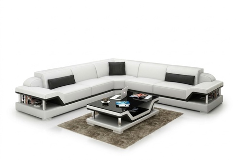 Leather sofa with USB residential landscape corner sofa corner set modern design sofa G8004B