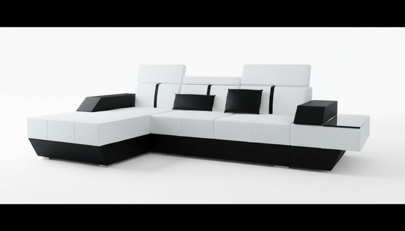 Leather sofa with USB corner sofa corner couch leather couch upholstered corner custom-made