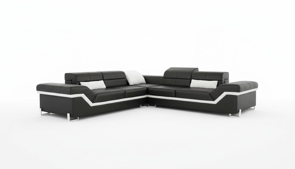 LEATHER SOFA XXL LIVING LANDSCAPE COUCH DESIGN SOFA CORNER SOFA CORNER COUCH SOFA SET NEW