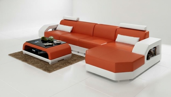 LEATHER SET CORNER SOFA UPHOLSTERED LEATHER SOFA XXL LIVING LANDSCAPE SET CORNER COUCH