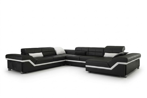 Leather sofa couch living landscape corner sofa corner suite modern design sofa with USB
