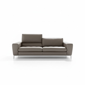 Leather three seater luxury sofa 3 seat sofas seat design couch furniture grey Prianera