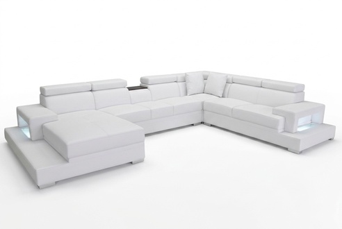 Sectional sofa corner sofa leather sofa with USB corner couch sofa with shelf upholstery new