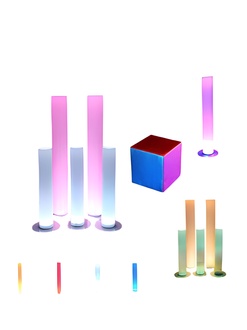 LED Cube children\'s toy learning cube color learning light cube decoration decoration