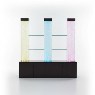 LED Illuminated Shelves Water Columns RGB Colour Change Acrylic