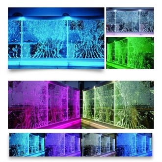 Led Water Wall Bar Shelf Column Water Column Counter Shelves Partition Illuminated