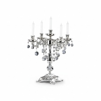 Candlestick Candlestick Candlestick Candleholder Elegant Silver Art