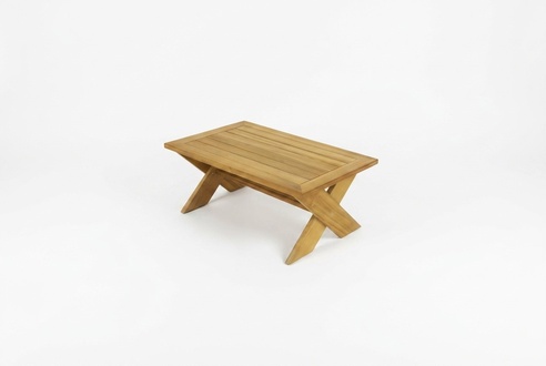 Light beige terrace table designer coffee table garden furniture