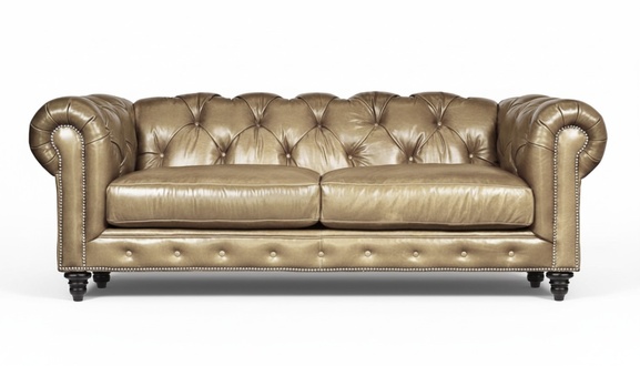 Light Brown Three Seater Leather Chesterfield Living Room Design Sofa Chesterfield New