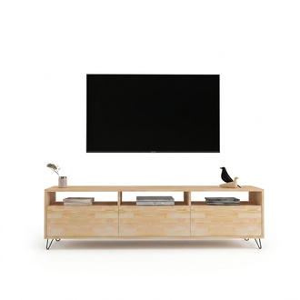 Hell brown TV stand designer lowboard wood living room furniture elegant RTV