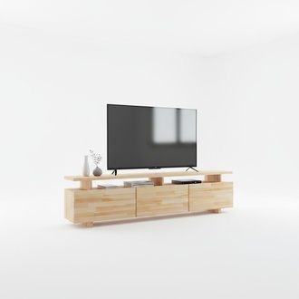 Light brown TV stand designer living room sideboard luxury lowboard