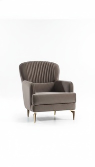 Living Room Armchair Modern Design Upholstered Furniture Luxury Seating Decor