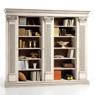 Living room cabinet bookcase wood office cabinet shelf cupboards showcase Italy