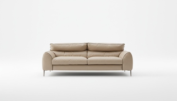 Living room leather sofa beige two seater design sofas upholstered sofas 2 seat Prianera