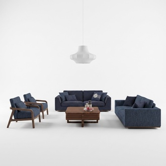 Living Room Modern Fabric Sofa Two Seater Sofa Couch Luxury Design Furnishings