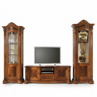 Living Room RTV Display Cabinet Wall Unit Cabinets Design TV Art Decor Set