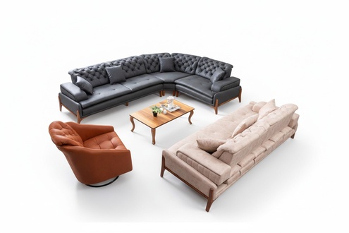Living room set sofa set 3+1 corner sofa L-shaped corner set corner couch couch 3-piece.